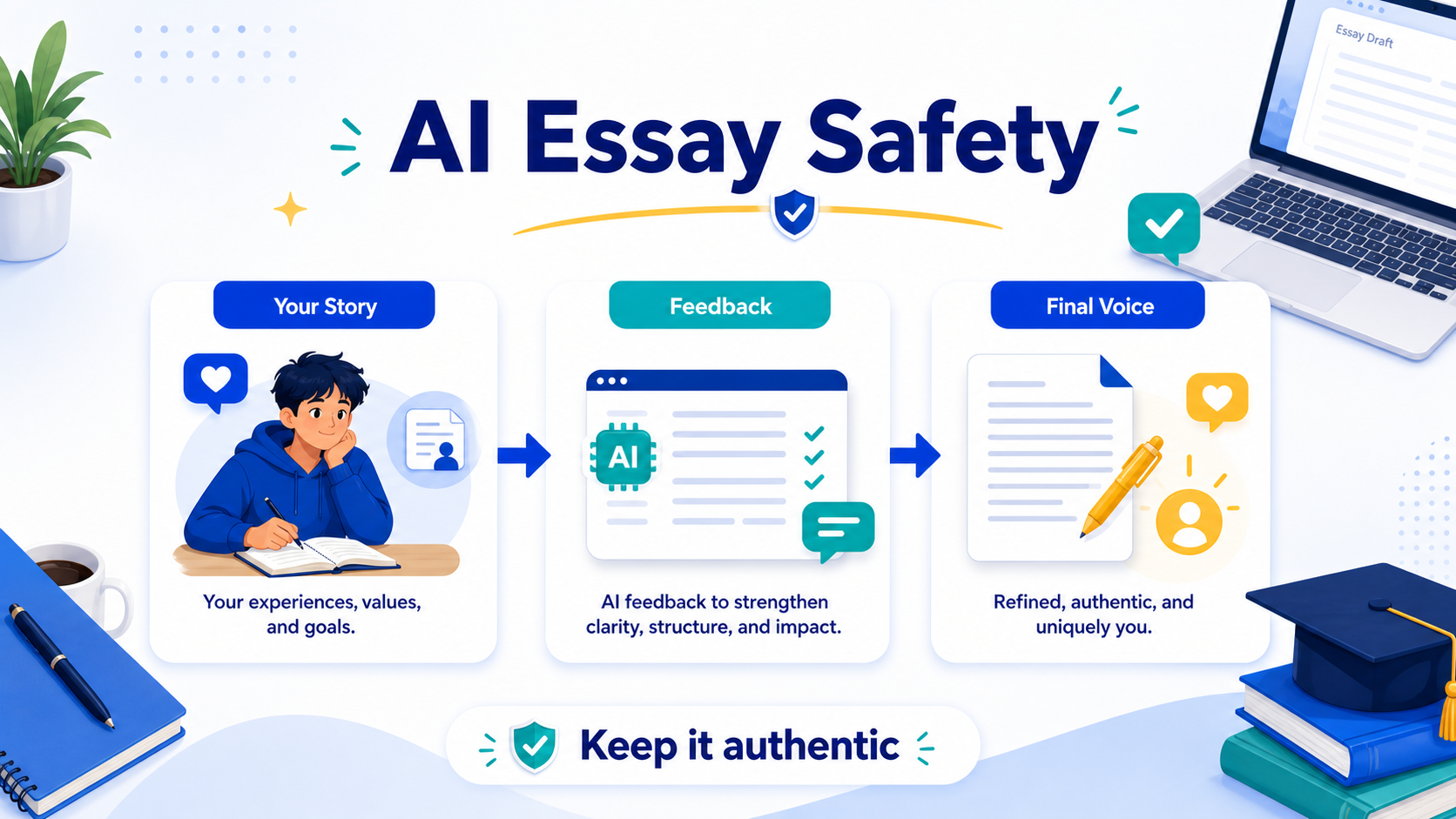 AI and College Application Essays 2027: What Is Safe, What Is Risky, and What Gets Flagged